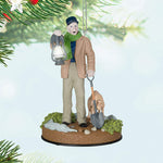 Disney The Haunted Mansion Collection The Caretaker and His Dog Ornament With Light and Sound 2024 Hallmark Keepsake Ornament