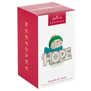 2023 Season of Hope Snowman Hallmark Keepsake Ornament with Light