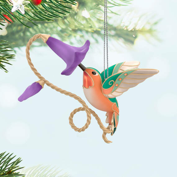 The Beauty of Birds Allen's Hummingbird Special Edition Metal Ornament 2024 Hallmark Keepsake Ornament