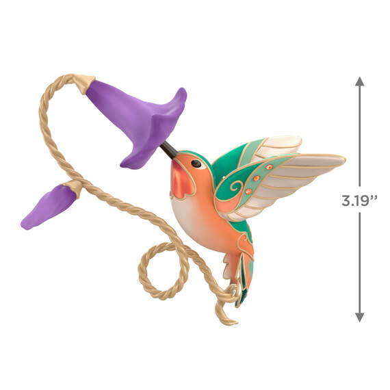 The Beauty of Birds Allen's Hummingbird Special Edition Metal Ornament 2024 Hallmark Keepsake Ornament