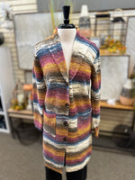 Striped Maxi Cardigan by Creation