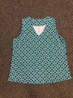 Lulu B UPF 50+ V-Neck Tank Top - Kaleidoscope