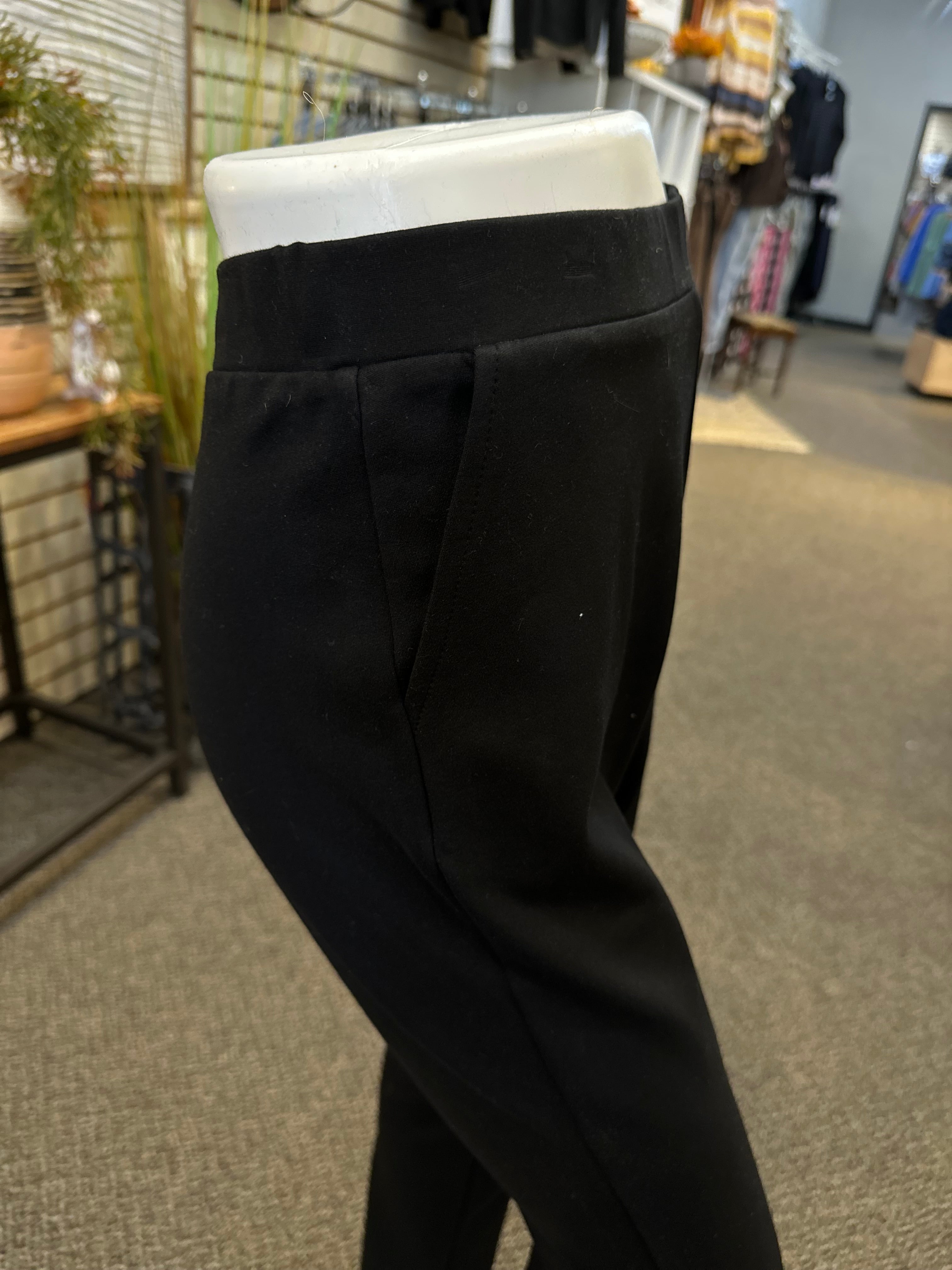 Pull-On Ponte Pant with Functioning Front Pockets by Creation