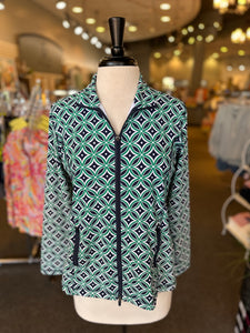 Lulu B UPF 50+ Zip Up Jacket - Kaleidescope