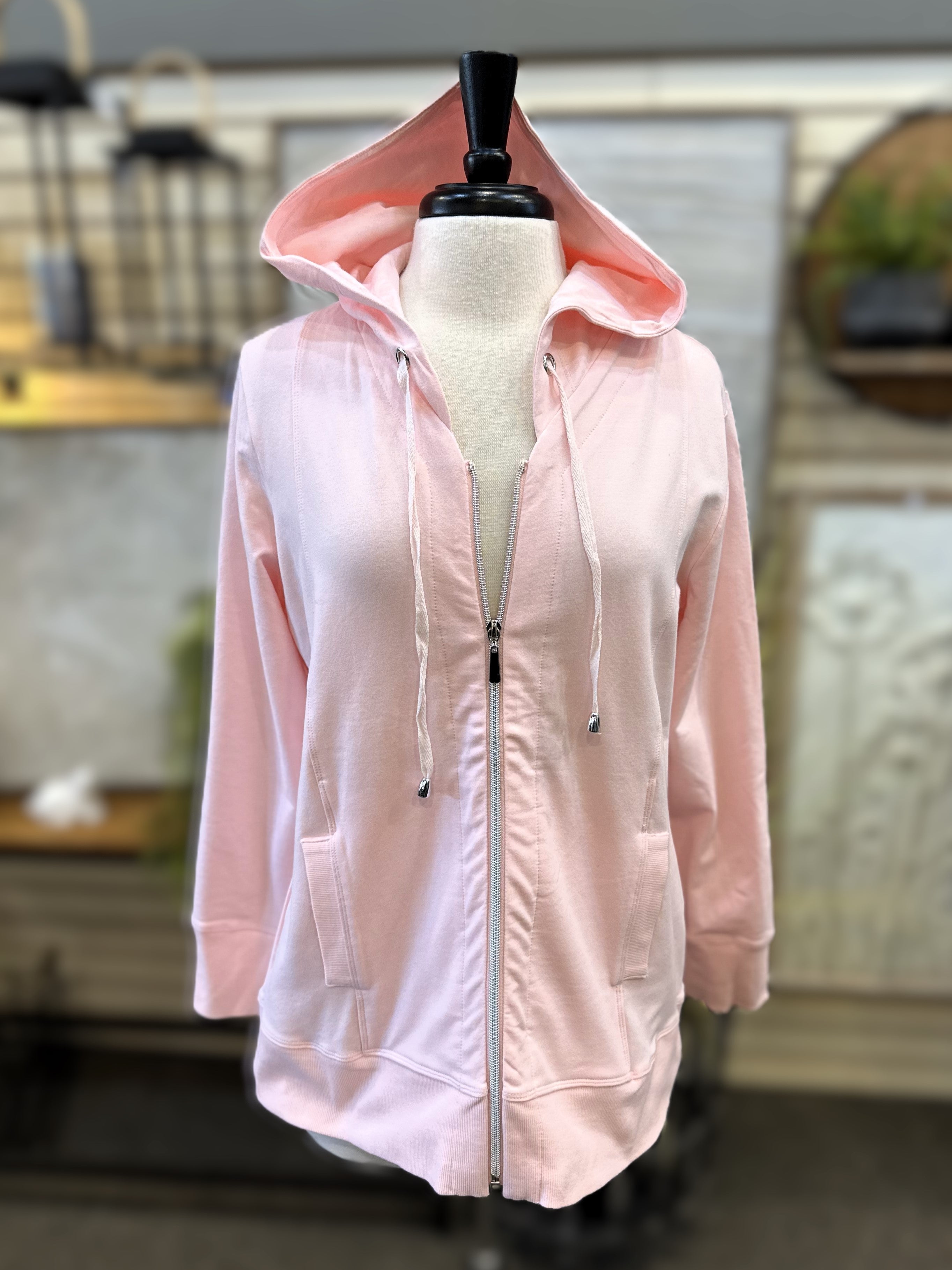 Lulu B Cotton Zip Up Hoodie