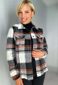 Ethyl Fall Short Plaid Shacket