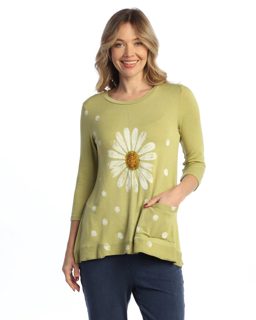 Jess & Jane Light Terry Tunic with Pocket - MADE IN THE USA