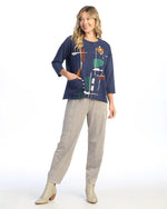 Jess & Jane Mineral Wash Cotton Tunic Top with Thermal Pocket - MADE IN THE USA