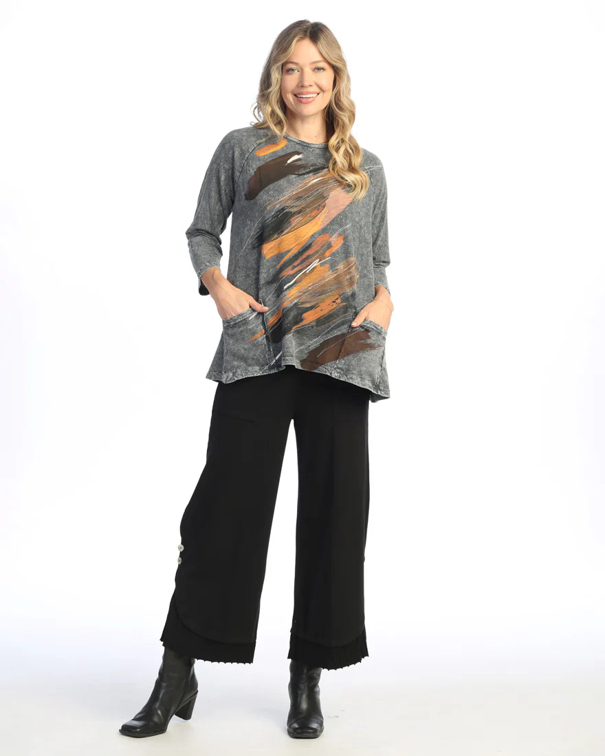 Jess & Jane Mineral Wash Cotton Tunic Top - MADE IN THE USA