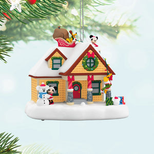 Disney Mickey Mouse The Merriest House in Town Musical 2024 Hallmark Keepsake Ornament With Light