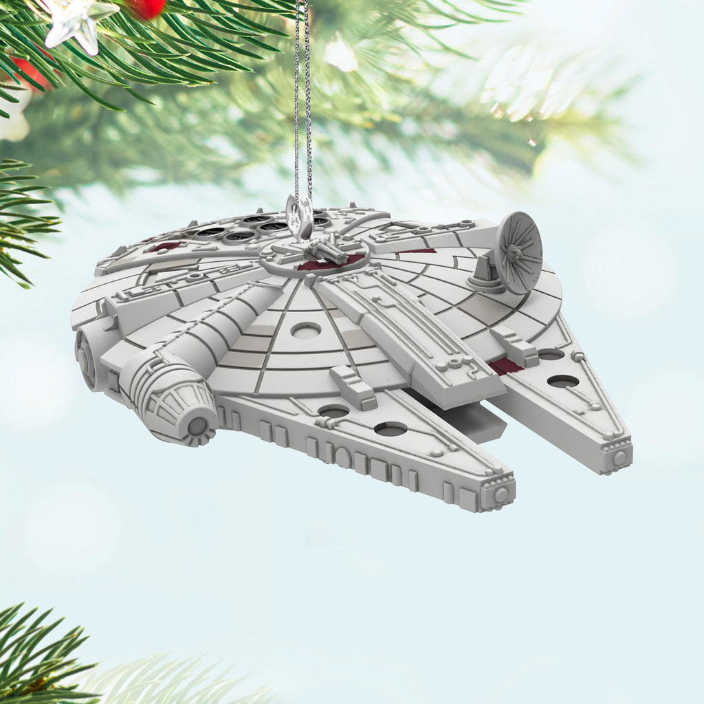 Mini Star Wars™ Millennium Falcon™ Ornament, 0.43" 2024 Hallmark Keepsake Ornament