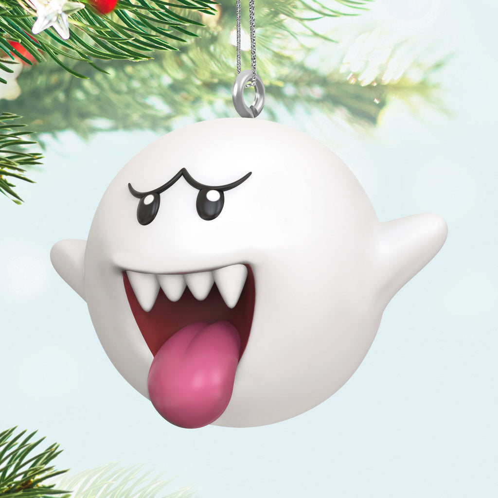 Mini Nintendo Super Mario™ Boo Ornament, 0.98" 2024 Hallmark Keepsake Ornament