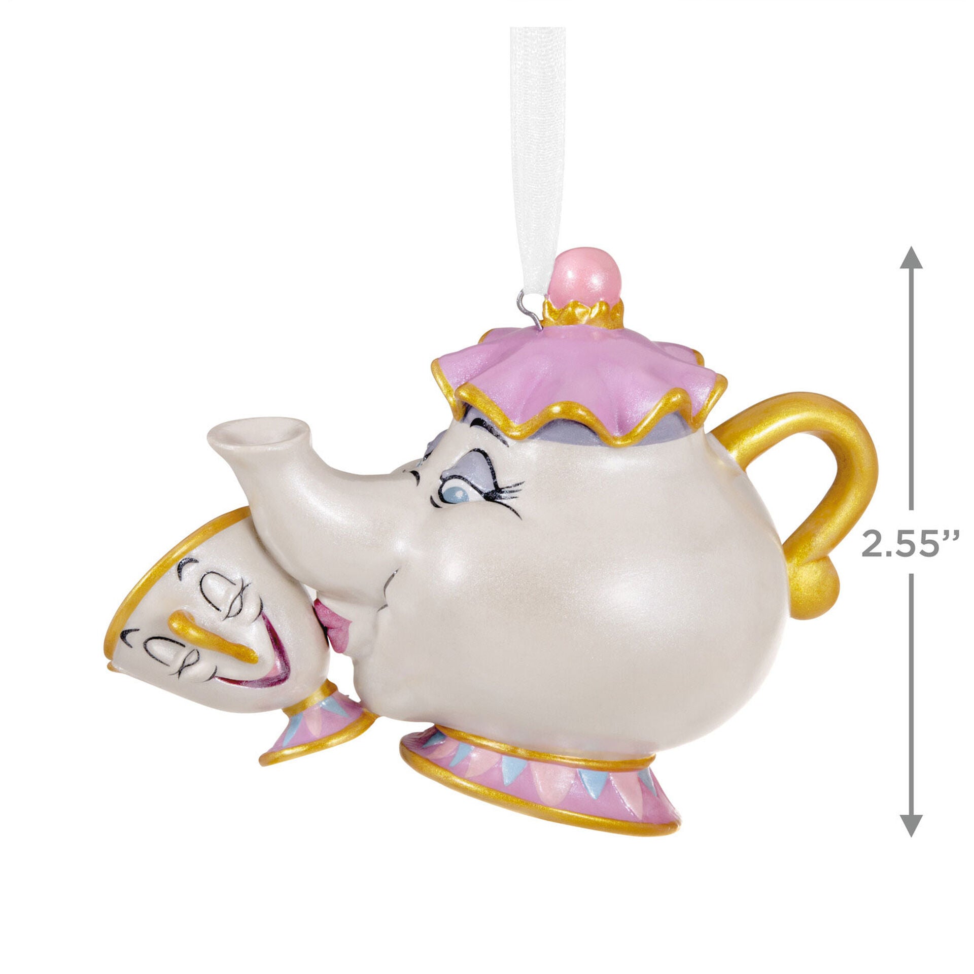 2023 Disney Beauty and the Beast A Mother's Love Porcelain Hallmark Keepsake Ornament