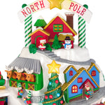 North Pole Village Tabletop Decoration 2024 Hallmark Keepsake Ornament with Light, Sound and Motion