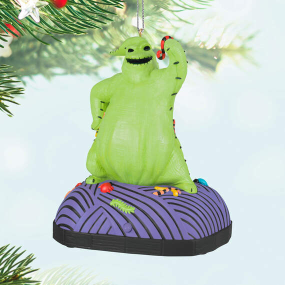 Disney Tim Burton's The Nightmare Before Christmas Oogie Boogie Ornament With Sound and Motion 2024 Hallmark Keepsake Ornament