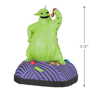 Disney Tim Burton's The Nightmare Before Christmas Oogie Boogie Ornament With Sound and Motion 2024 Hallmark Keepsake Ornament