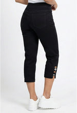 Ethyl Pull-On Capri with White Grommet Detail