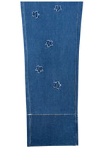 Ethyl Pull-On Capri Embroidered with Stars