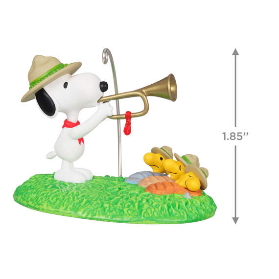 The Peanuts® Gang Beagle Scouts 50th Anniversary Rise and Shine! Ornament and Pin, Set of 2 2024 Hallmark Keepsake Ornament