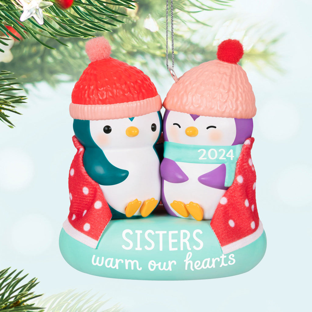 Sisters Warm Our Hearts 2024 Hallmark Keepsake Ornament