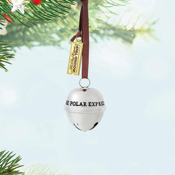 The Polar Express™ 20th Anniversary Santa's Sleigh Bell 2024 Hallmark Keepsake Metal Ornament