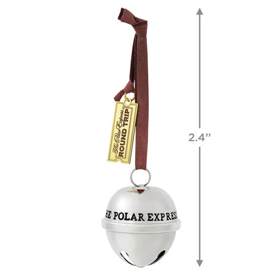 The Polar Express™ 20th Anniversary Santa's Sleigh Bell 2024 Hallmark Keepsake Metal Ornament