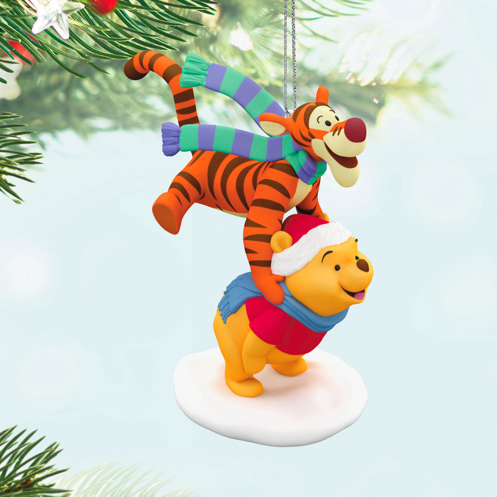 Disney Winnie the Pooh Leapfrogging Friends 2024 Hallmark Keepsake Ornament