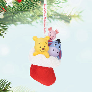 Disney Winnie the Pooh A Snuggly First Christmas 2024 Hallmark Keepsake Ornament