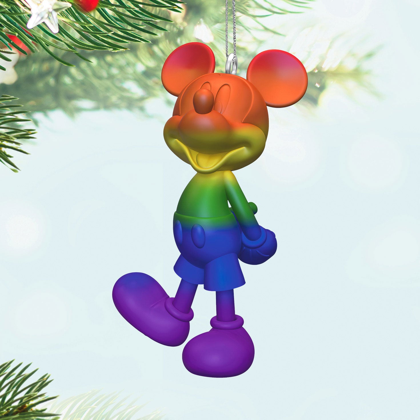 Disney Mickey Mouse Rainbow Mickey 2024 Hallmark Keepsake Ornament