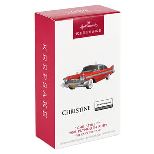 The Car's the Star Christine™ 1958 Plymouth Fury Metal 2024 Hallmark Keepsake Ornament