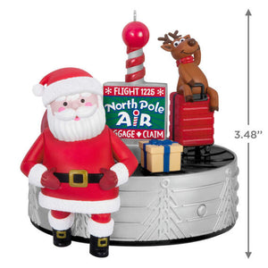 Ho-Ho-Holiday Travel Ornament With Light, Sound and Motion 2024 Hallmark Keepsake Ornament