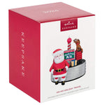 Ho-Ho-Holiday Travel Ornament With Light, Sound and Motion 2024 Hallmark Keepsake Ornament