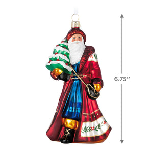 LIMITED Santa Claus Glass 2024 Hallmark Keepsake Ornament