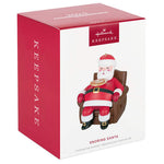 Snoring Santa Ornament With Sound and Motion 2024 Hallmark Keepsake Ornament