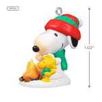 Mini Peanuts® Winter Fun With Snoopy Ornament, 1.02" 2024 Hallmark Keepsake Ornament