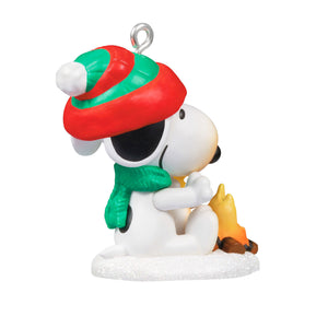 Mini Peanuts® Winter Fun With Snoopy Ornament, 1.02" 2024 Hallmark Keepsake Ornament