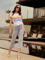 Charlie B Cotton SUNSHINE Front Knot Top