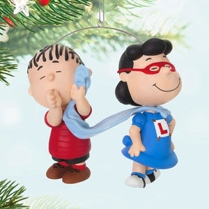 The Peanuts® Gang Super Lucy and Linus 2024 Hallmark Keepsake Ornament