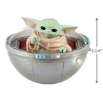 Star Wars: The Mandalorian™ Grogu™ in Hovering Pram Ornament With Light, Sound and Motion 2024 Hallmark Keepsake Ornament