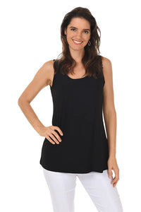 Black Solid Tank by Creation