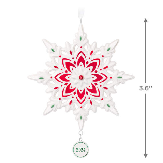 Snowflake Porcelain 2024 Hallmark Keepsake Ornament