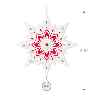 Snowflake Porcelain 2024 Hallmark Keepsake Ornament