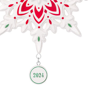 Snowflake Porcelain 2024 Hallmark Keepsake Ornament