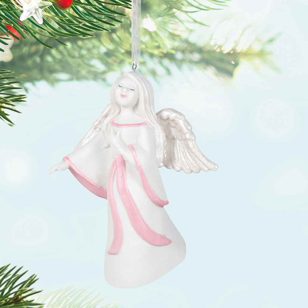 Angel of Healing Porcelain Ornament Benefiting Susan G. Komen® 2024 Hallmark Keepsake Ornament