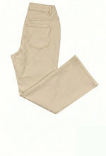 Ethyl Fly-Front Crop Jean Raw Edge Hem and Button Detail