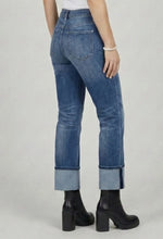Ethyl Zip Front Ankle Jean with Cuffed Bottom