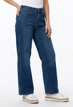 Ethyl Classic Zip Up Straight Leg Denim - Medium Wash