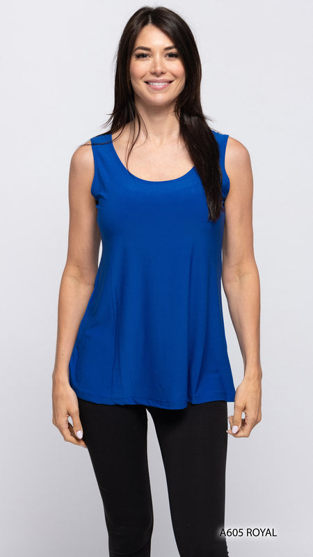 Royal Blue Solid Tank by Creation