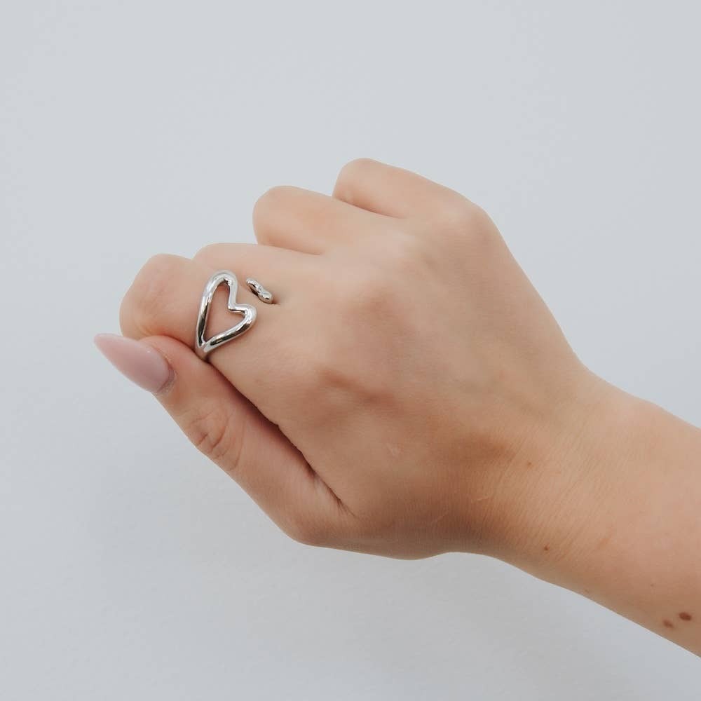 All For Love Wrap Ring - WATERPROOF: Silver