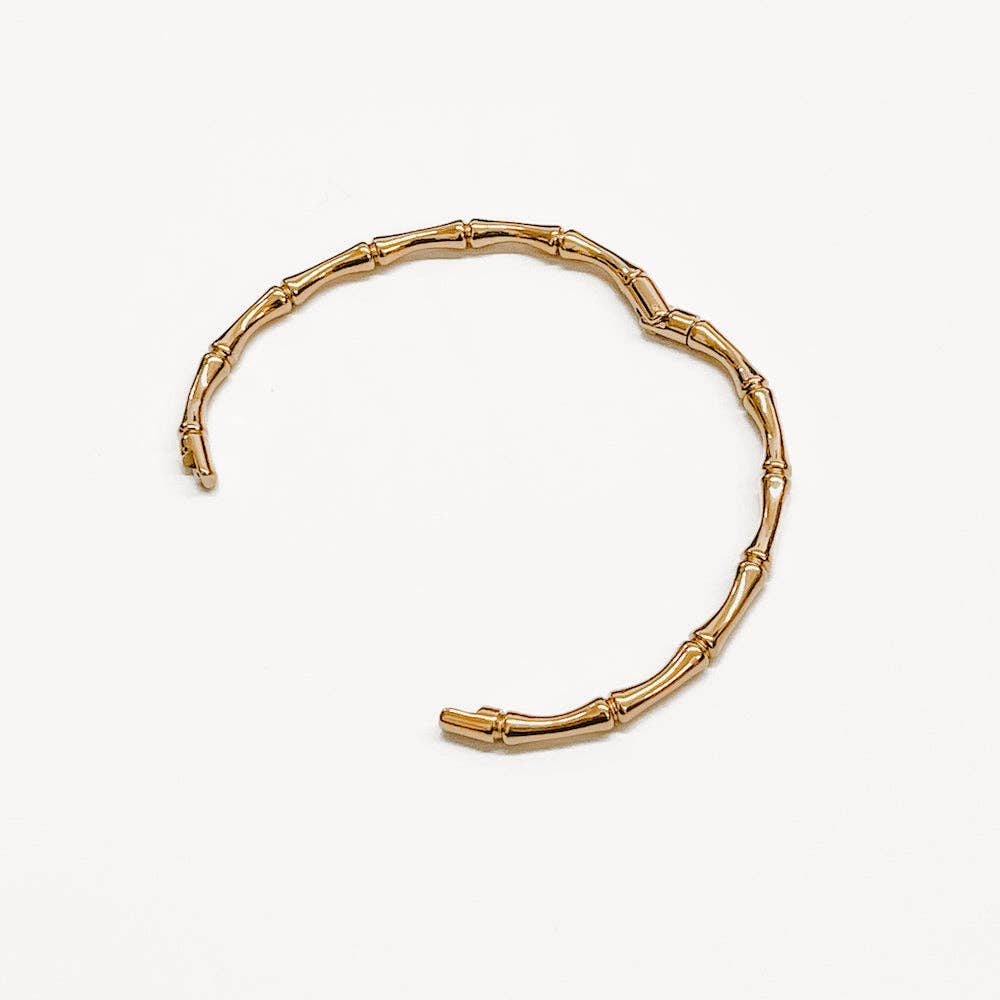 Bamboo Bangles Gold Bracelet - WATERPROOF